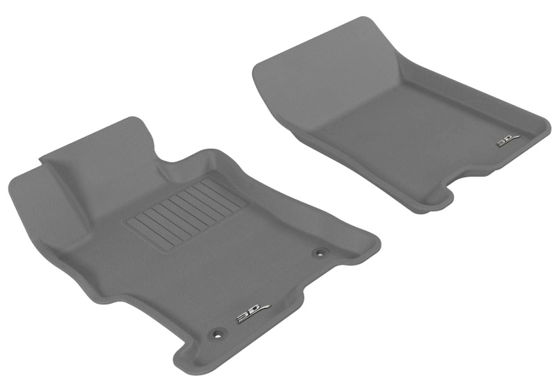 Honda Accord Floor Mats - Front - 3D MAXpider - Kagu - Gray - `08-`12